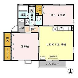 ウィルモアK・1 2階/-