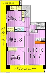 ロイヤルパークス新田 6階