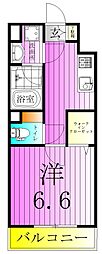 フィレール南千住 1Kの間取図画像