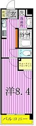 パレステージ青井ナチュラコート 1Kの間取図画像