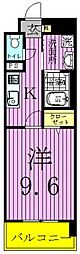 シャトゥーオリラニ東65 1Kの間取図画像