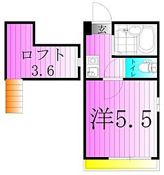 ノーザンロード綾瀬 1Kの間取図画像
