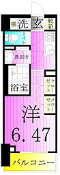 DIPS金町レジデンス 1Kの間取図画像