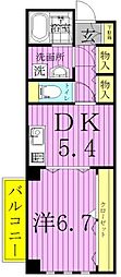 アーバンレックス西新井2 1DKの間取図画像
