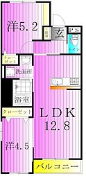 ヴェリテ 2LDKの間取図画像