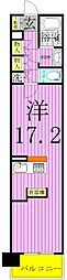 ロイヤルパークス西新井 1Kの間取図画像