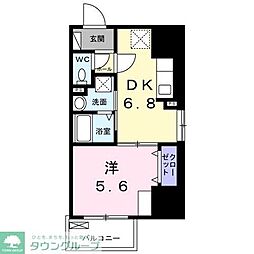 Ｅ．ステージ　新御徒町 4階1DKの間取り