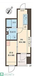 スフィア日本橋富沢町 1DKの間取図画像