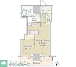 サイプレス日本橋本町 1LDKの間取図画像