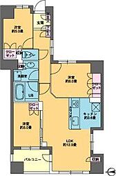 カスタリア東日本橋 3LDKの間取図画像