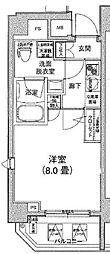 アイルカナーレ浅草 1Kの間取図画像