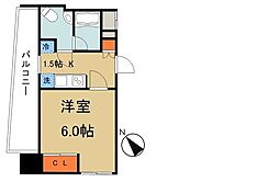 HF銀座レジデンス 1Kの間取図画像
