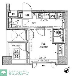 ドルチェ日本橋シティターミナル 1Kの間取図画像