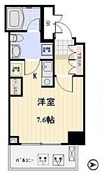プロスペクト日本橋本町 ワンルームの間取図画像