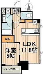 PARKHABIO飯田橋 1LDKの間取図画像