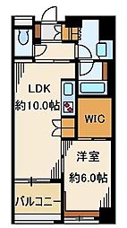 レジディア日本橋浜町 1LDKの間取図画像