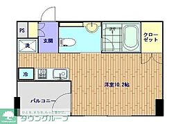 パークリュクス銀座8丁目mono ワンルームの間取図画像