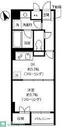 スプリーム九段 1DKの間取図画像