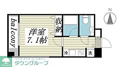 メゾン・ド・ヴィレ駒形 1Kの間取図画像