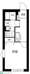 フェリデンシア住吉 1Kの間取図画像