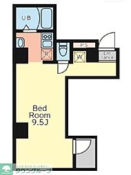 BloomTowerUeno ワンルームの間取図画像