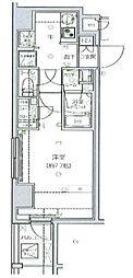 ルクレ墨田緑2 1Kの間取図画像