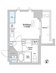 JPnoie錦糸町 ワンルームの間取図画像