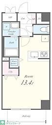 SunriseResidence ワンルームの間取図画像