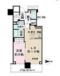 ザ・パークハウス晴海タワーズクロノレジデンス 1LDKの間取図画像