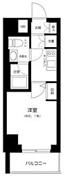 プレールドゥーク銀座イースト2 1Kの間取図画像
