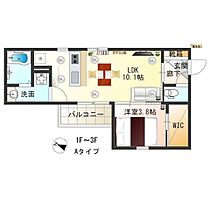 KRM RESIDENCE TENGACHAYA  ｜ 大阪府大阪市西成区天下茶屋２丁目（賃貸アパート1LDK・1階・35.15㎡） その2