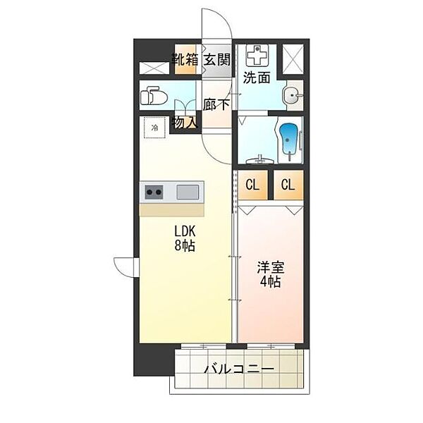 リアライズ花園町駅前 ｜大阪府大阪市西成区梅南１丁目(賃貸マンション1LDK・3階・31.95㎡)の写真 その4