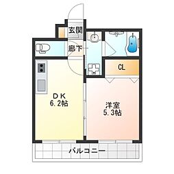 間取図画像 1DK