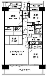 日神パレステージ武里 4LDKの間取図画像