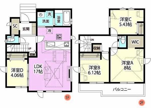 間取りを拡大表示