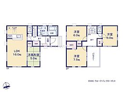松伏町田中第2 2号棟/全2棟 新築戸建