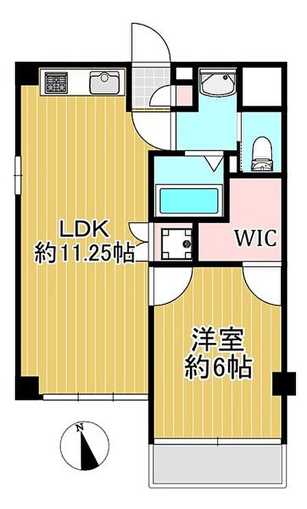 1LDK 間取り