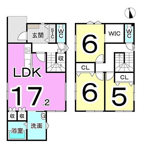 間取り 福井市寺前町4字1-14、15、16