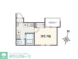 間取図画像 1K