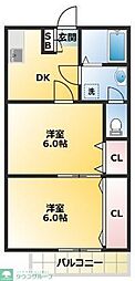 間取図画像 2DK