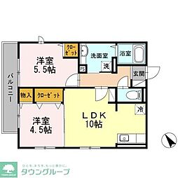 間取図画像 2LDK