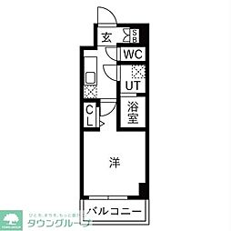 和光市白子3丁目マンション 1Kの間取図画像