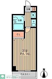 シュテルン和光 1Kの間取図画像