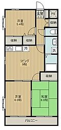 メゾン・ド・エトワール 3LDKの間取図画像