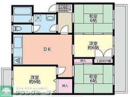 加藤ハイム 4DKの間取図画像