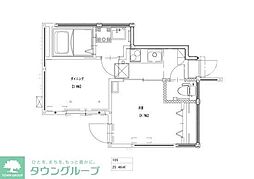 ソルナクレイシア大泉学園 1DKの間取図画像