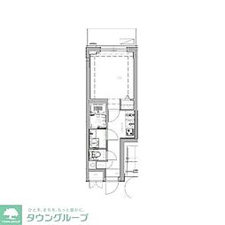 LIVCITY成増ミュジオ弐番館 1Kの間取図画像