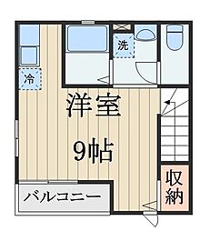 BelleLead ワンルームの間取図画像
