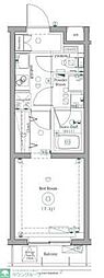 dips練馬春日町 1Kの間取図画像