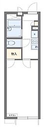 プランタンソレイユ 1Kの間取図画像